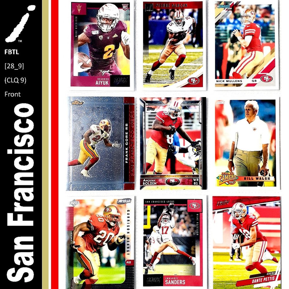 San Francisco 49ers 9 Card Lot - FTBL [28_9]